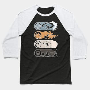 The Four Elements Avatar Baseball T-Shirt